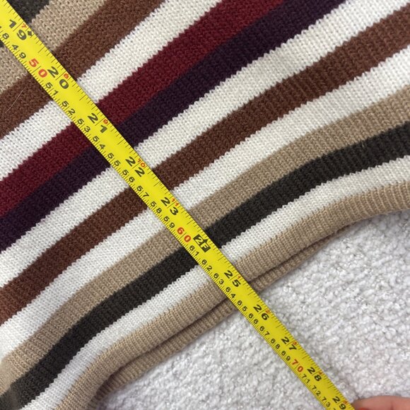 VTG St John’s Bay Knit Boat neck Pullover Sweater Wom Sz XL Multicolor Striped - Picture 8 of 12